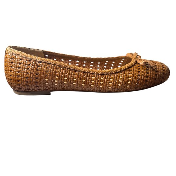 EUC Talbots Ballet Flats Woman’s 11 Blair Woven Tan - Picture 7 of 14